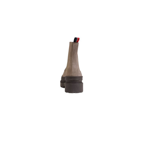 Tommy Hilfiger Gray Suede Leather Boot